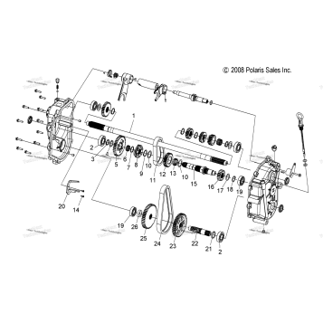 DRIVE TRAIN, GEARCASE (49SNOWGEARCASE09WIDE2)