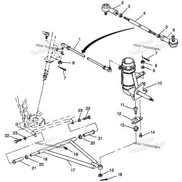 STEERING/AARM ASSEMBLY TRAIL BOSS