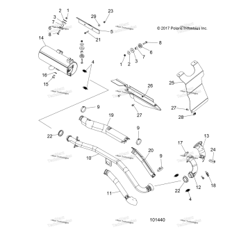 ENGINE, EXHAUST A19SEA57B1/5/9/L2/L7/E57B1/5/9/F57B4/SEY57B5/SEZ57BZ