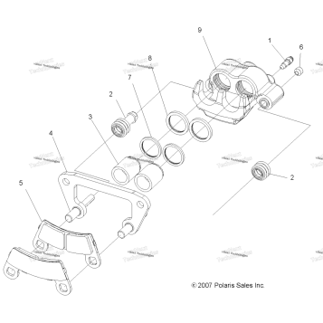 BRAKES, FRONT CALIPER