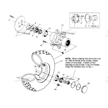FRONT WHEEL ASSEMBLY 4X4 300