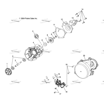 WATER PUMP/OIL PUMP S05NP7CS/7CSA/7CSB/NE7CS/7CSA (4993799379D13)