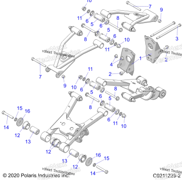 SUSPENSION, REAR CONTROL ARM, MOUNTING