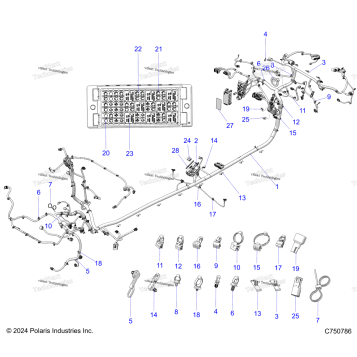 ELECTRICAL, WIRE HARNESS, CHASSIS Z25X4D92A/92B