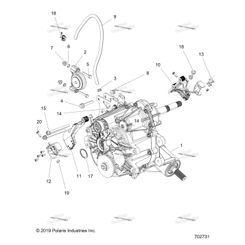 DRIVE TRAIN, MAIN GEARCASE MOUNTING
