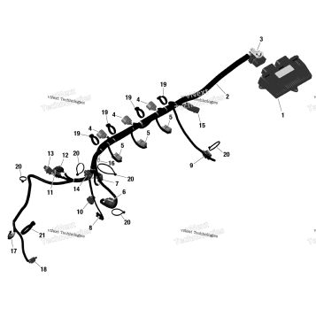 ROTAX - ENGINE HARNESS AND ELECTRONIC MODULE