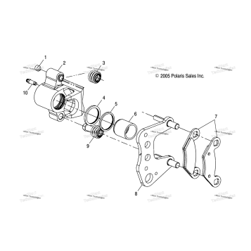 BRAKE CALIPER, FRONT