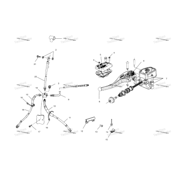 BRAKE LINE/MASTER CYLINDER