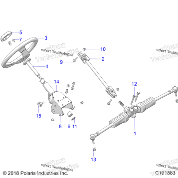 STEERING, STEERING ASM