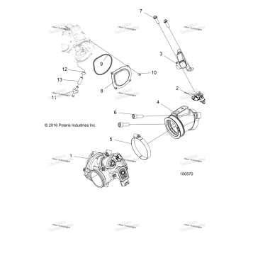 ENGINE, THROTTLE BODY & FUEL RAIL