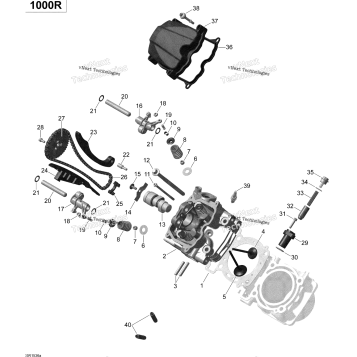 CYLINDER HEAD, FRONT TURBO