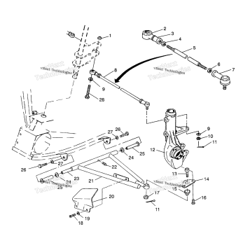 AARM/STRUT MOUNTING SPORTSMAN 4X4
