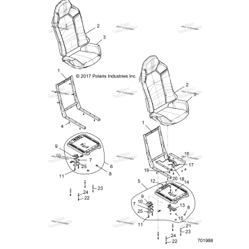 BODY, SEAT ASM. AND SLIDER
