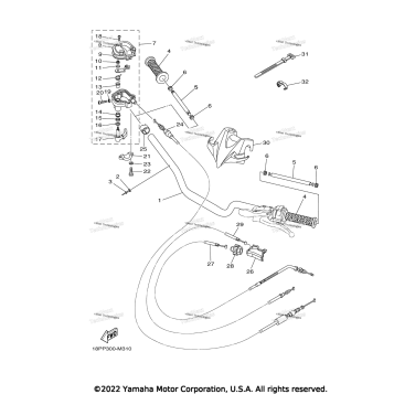 STEERING HANDLE CABLE