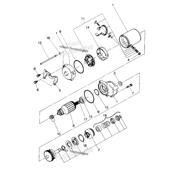 STARTING MOTOR ASSEMBLY