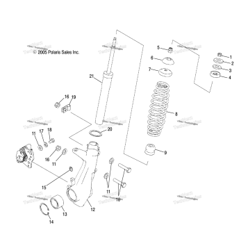 STRUT, FRONT /AB/AC