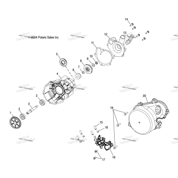 WATER PUMP/OIL PUMP S05NP8CS/8CSA/8CSB/NE8CS/8CSA (4993799379E07)