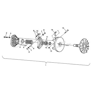 DRIVE CLUTCH ASSEMBLY TRAIL BOSS