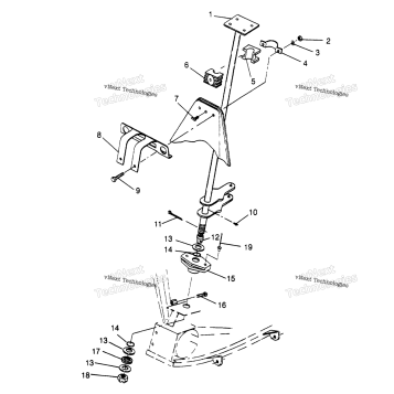 STEERING POST ASSEMBLY 4X4 300