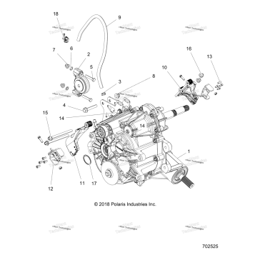 DRIVE TRAIN, MAIN GEARCASE MOUNTING