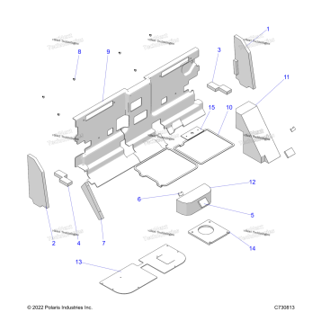 BODY, CAB FOAM AND REAR PANEL