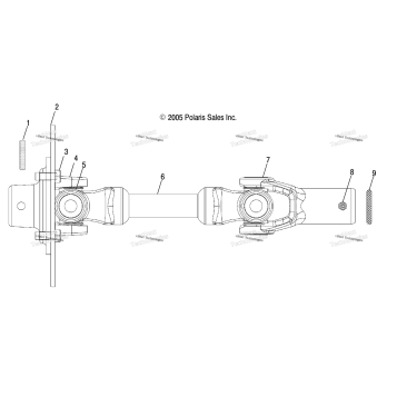 DRIVE TRAIN, REAR PROP SHAFT