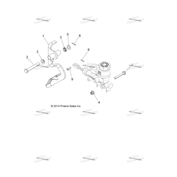 BRAKES, PEDAL AND MASTER CYLINDER MOUNTING