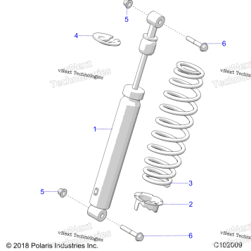 SUSPENSION, SHOCK, FRONT