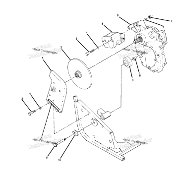 RIGHT HAND GEARCASE & BRAKE MOUNTING