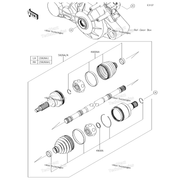 DRIVE SHAFT-REAR