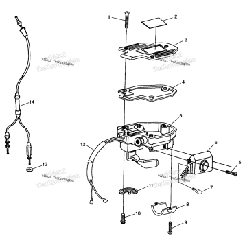 CONTROLS THROTTLE ASM./CABLE