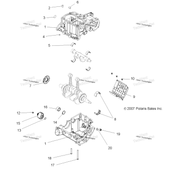 ENGINE, CRANKCASE