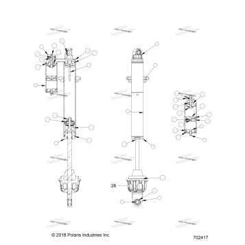 SUSPENSION, FRONT SHOCK INTERNALS