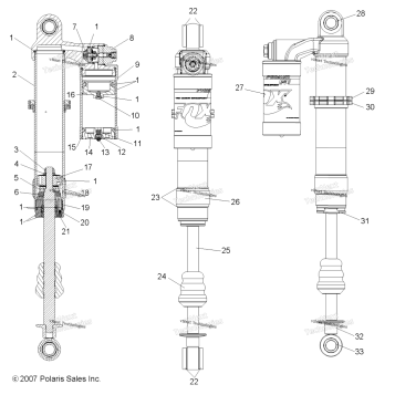 SUSPENSION, FRONT SHOCK A08GJ52AC