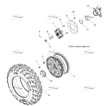 WHEELS, REAR A15DAE57EK