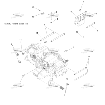 DRIVE TRAIN, MAIN GEARCASE MOUNTING
