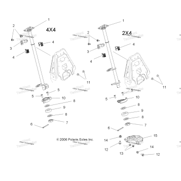 STEERING POST (49ATVSTEERING07HAWK)
