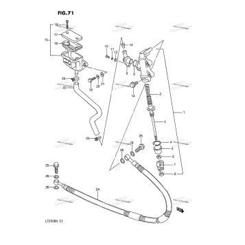 REAR MASTER CYLINDER (MODEL H/J/K/L)