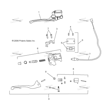 BRAKE, HAND, FRONT