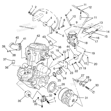 ENGINE MOUNTING MAGNUM 4X4 W97AC42A, SWEDISH MAGNUM 4X4 & NORWEG