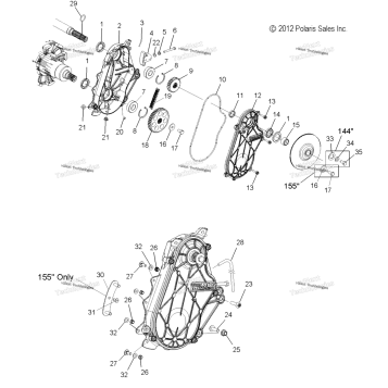 DRIVE TRAIN, CHAINCASE ALL OPTIONS