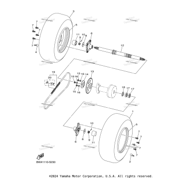 REAR AXLE WHEEL