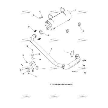 ENGINE, EXHAUST SYSTEM