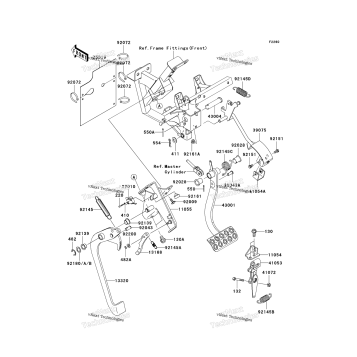 BRAKE PEDAL/THROTTLE LEVER