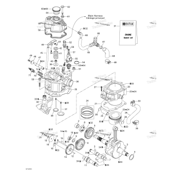 CRANKSHAFT, PISTONS AND CYLINDER