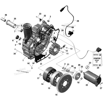 ROTAX - MAGNETO AND ELECTRIC STARTER WITH IDF
