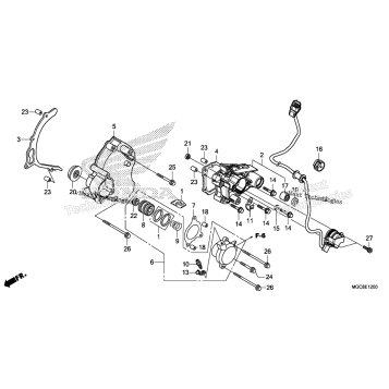 LEFT REAR CRANKCASE COVER