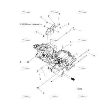 DRIVE TRAIN, MAIN GEARCASE MOUNTING