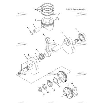 ENGINE, CRANKSHAFT & PISTON
