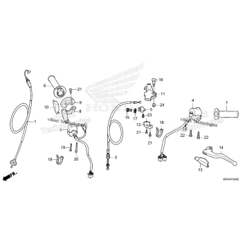 HANDLE LEVER@SWITCH@CABLE